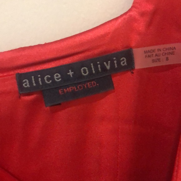 Alice + Olivia Red Peplum Dress - Picture 3 of 5